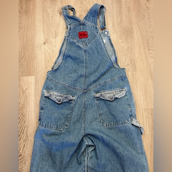 Vintage 90s Disney Winnie the Pooh Embroidered Denim Overalls - Size Medium - Picture 8 of 9